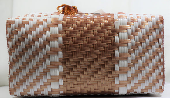 Handmade woven picnic bags