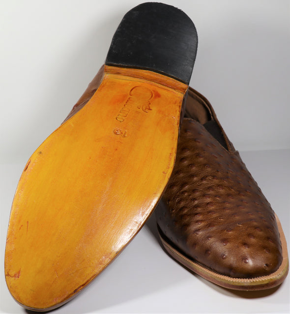 beautiful handmade classic leather shoe . spring collection