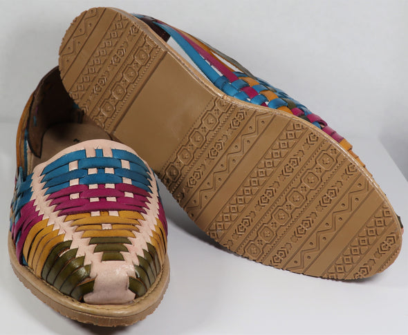 handmade women's leather sandals . Mexican huarache sandals.linea