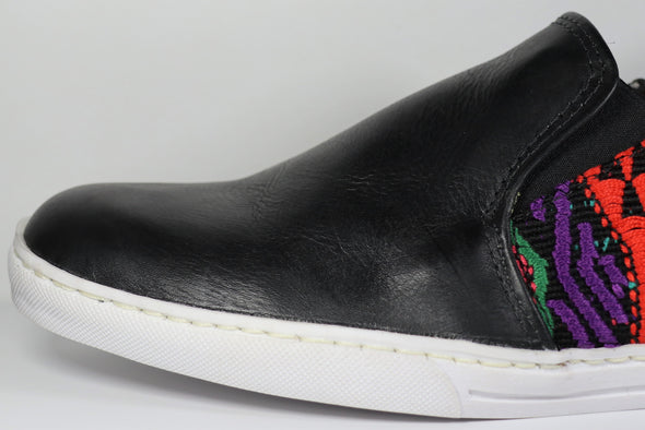 Handmade black sport classsic sneaker,  handmade shoes for men. spring collection
