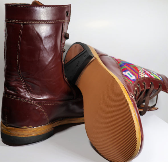 Handmade artisan men's leather boots